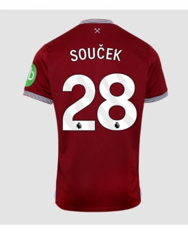 West Ham United Tomas Soucek #28 Maglia Gara Casa Repliche 2025-26 Maniche Corte